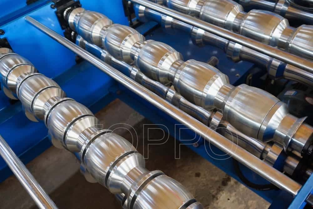 Compact Glazed Tile Roll Forming Machine for Roofing Production