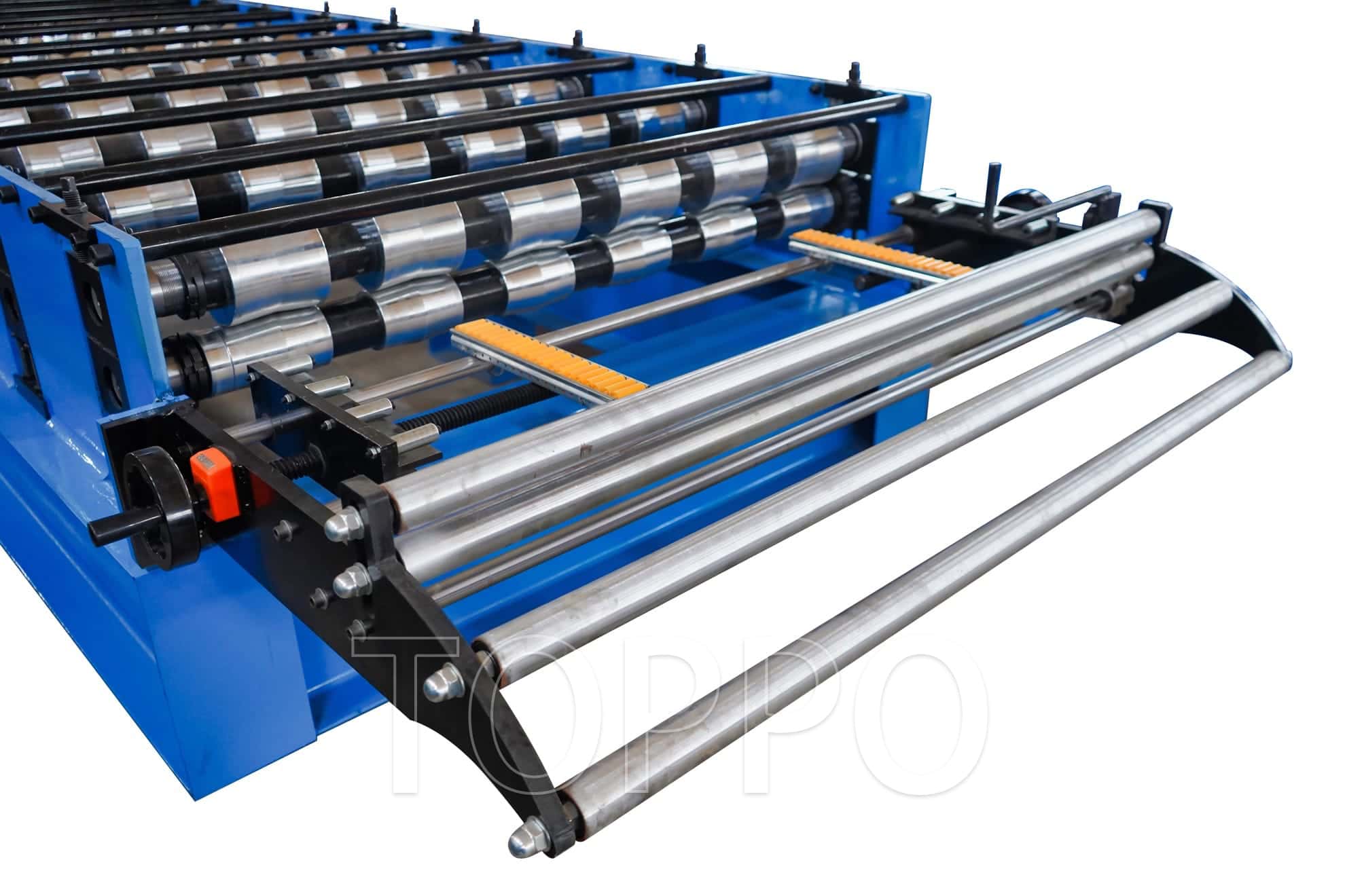 High Precision Glazed Tile Roll Forming Machine with Ribbed Output