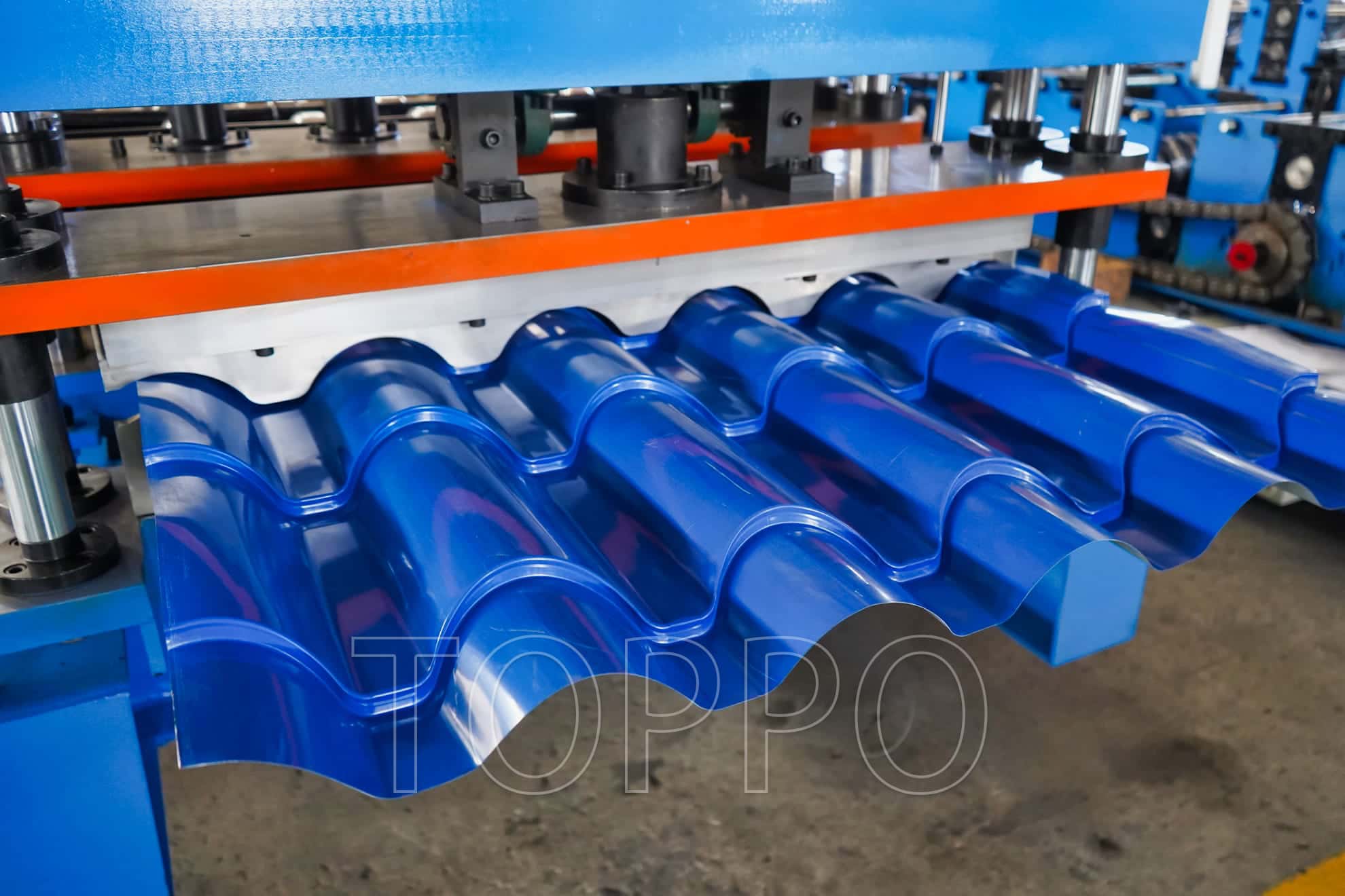 High-Speed Glazed Tile Roll Forming Equipment with Touchscreen PLC