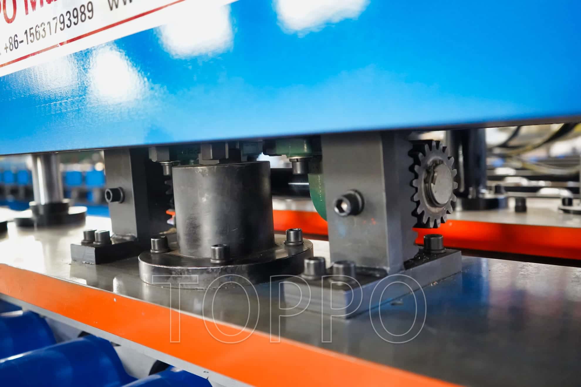Digital Display Glazed Tile Roll Forming Machine with Touch Screen PLC