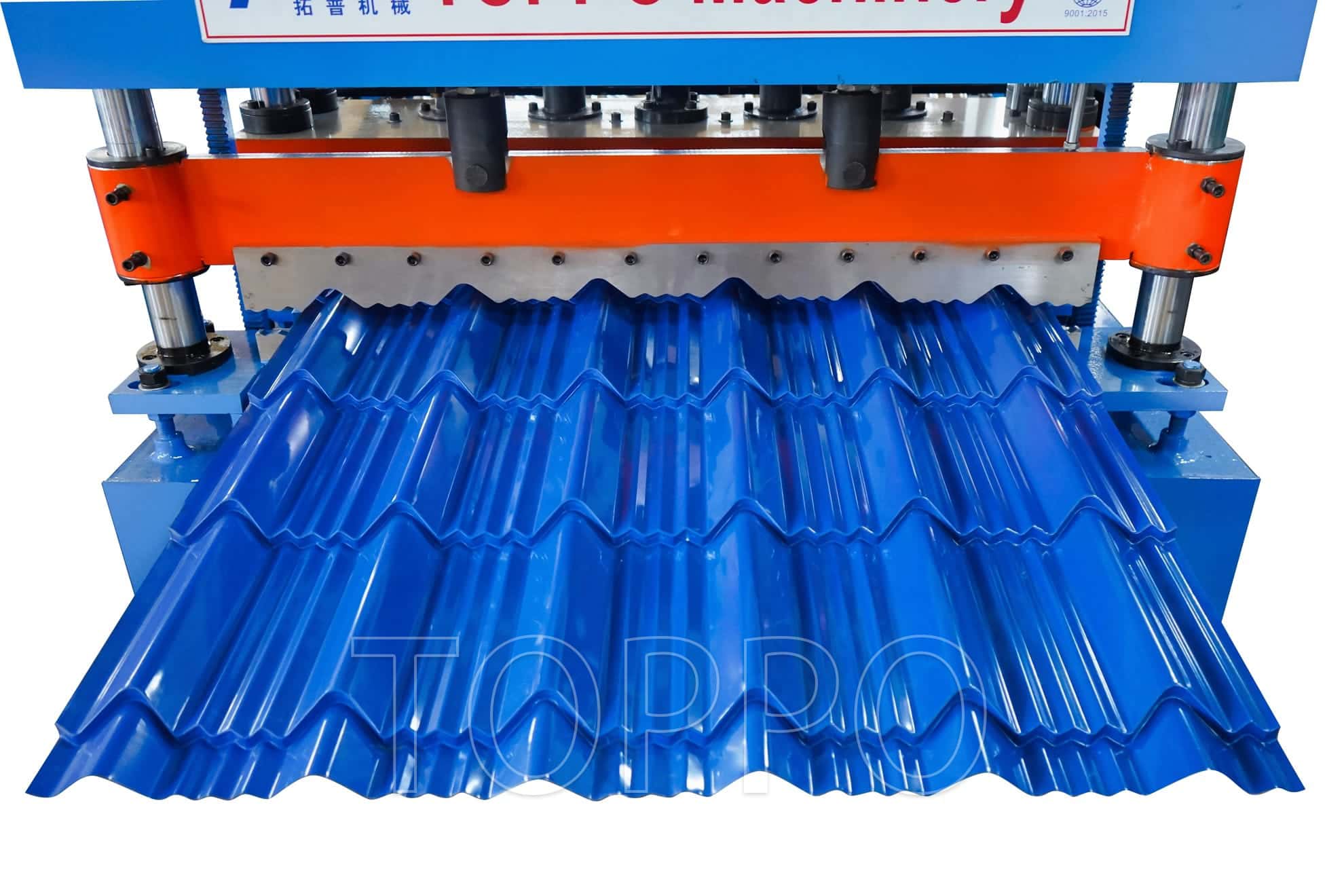 Color Steel Glazed Tile Roll Forming Machine with Touchscreen Control