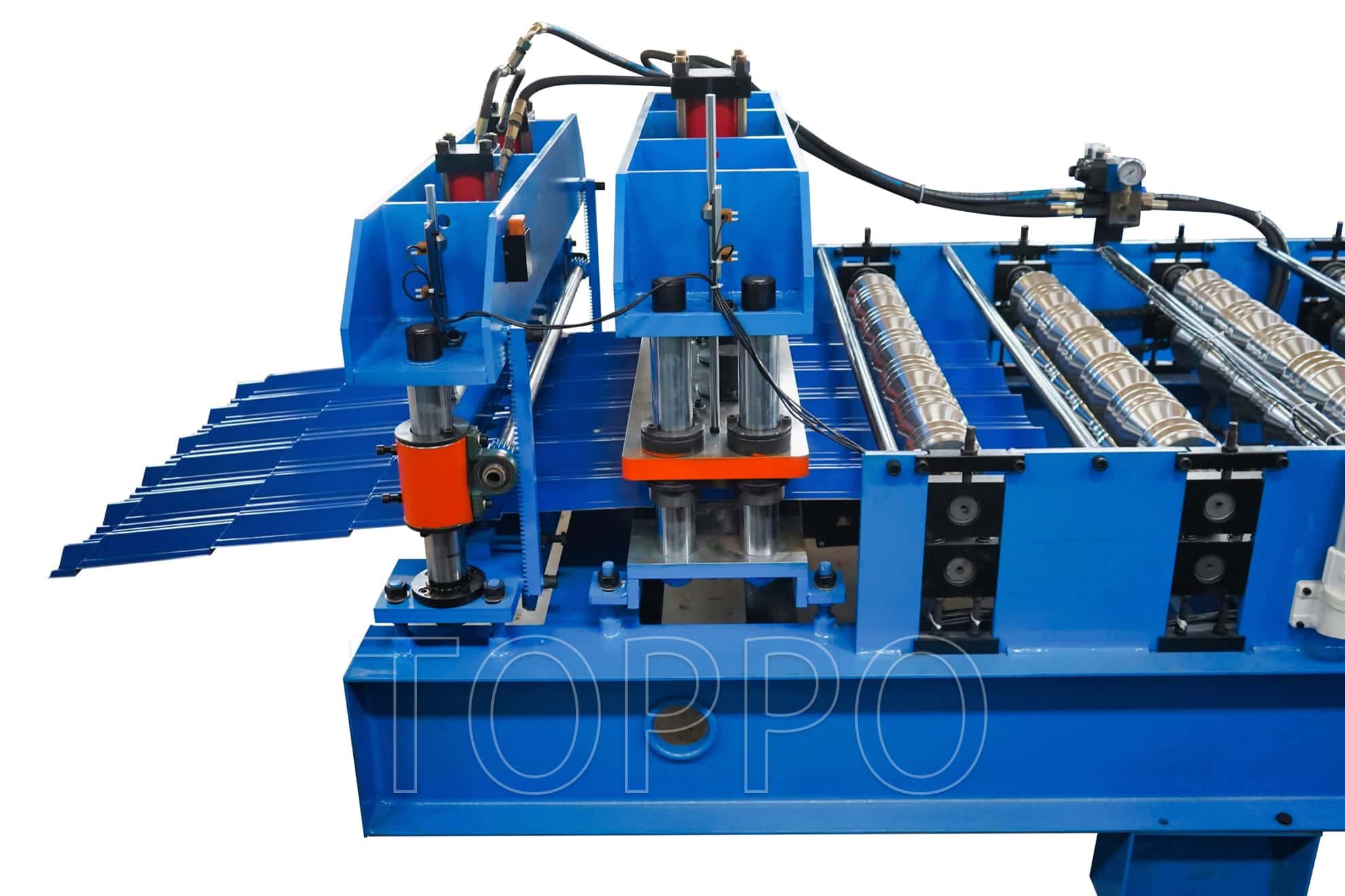 Color Steel Glazed Tile Roll Forming Machine with Touchscreen Control