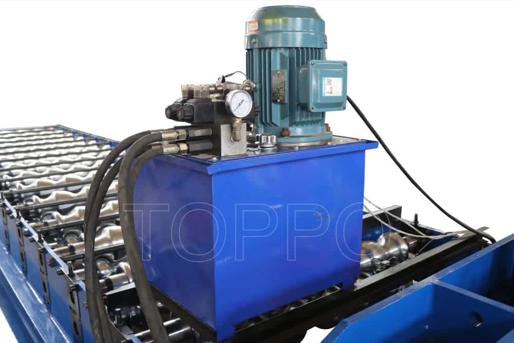 Hydraulic Glazed Tile Roll Forming Machine with Button Panel