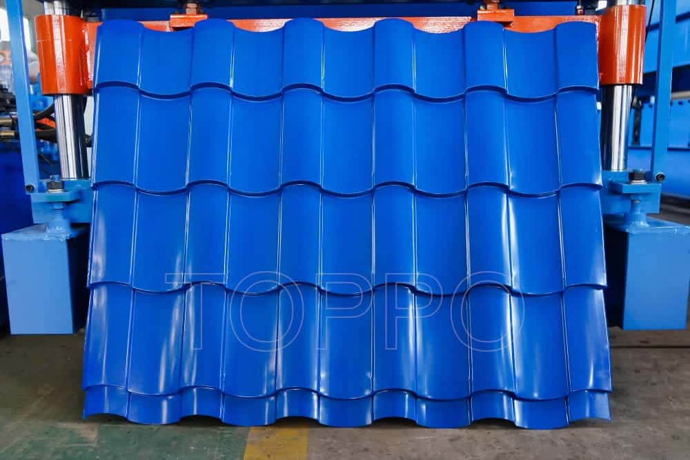 High Precision Glazed Tile Roll Forming Machine for Roofing Sheet Production