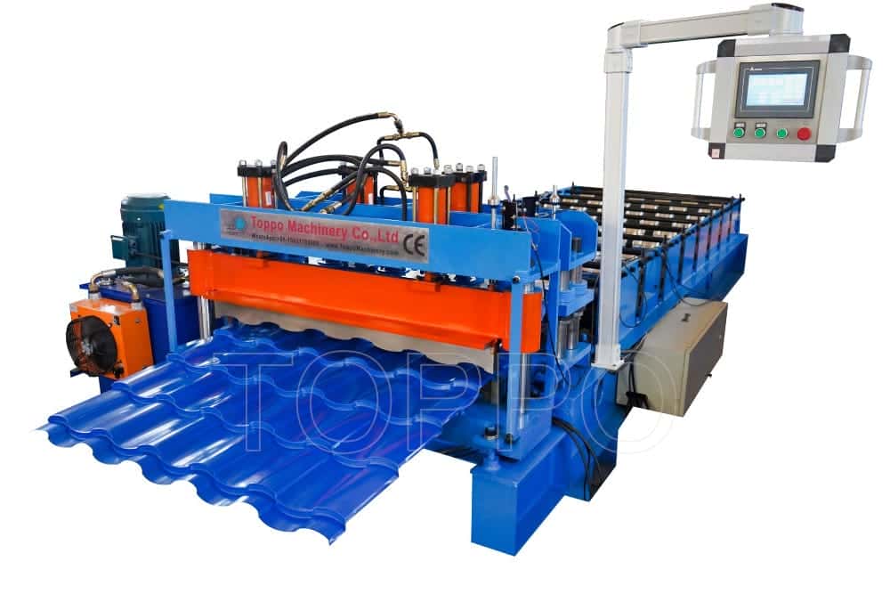 High Precision Glazed Tile Roll Forming Machine for Roofing Sheet Production