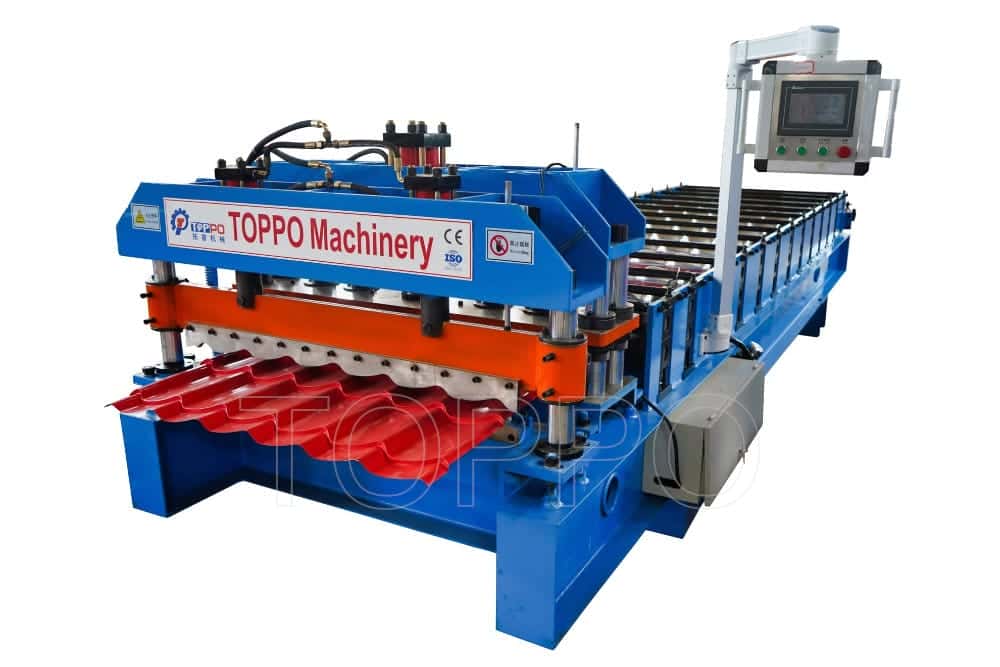 Precision Glazed Tile Roll Forming Machine with Red Tile Output