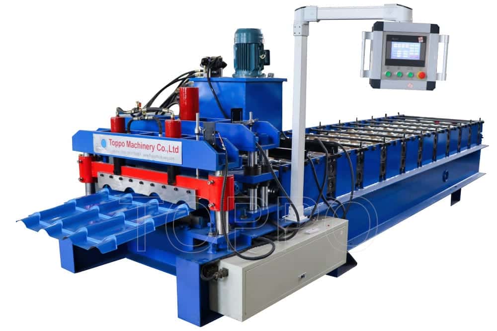 Compact Glazed Tile Roll Forming Machine with High-Definition Output