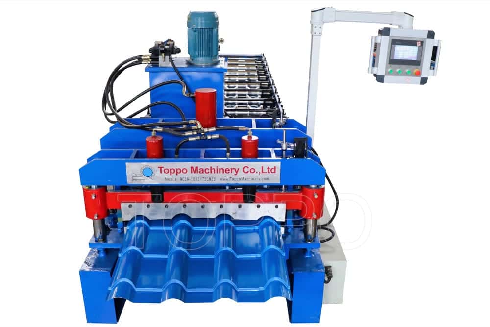 Automatic Glazed Tile Roll Forming Machine with Touchscreen Control