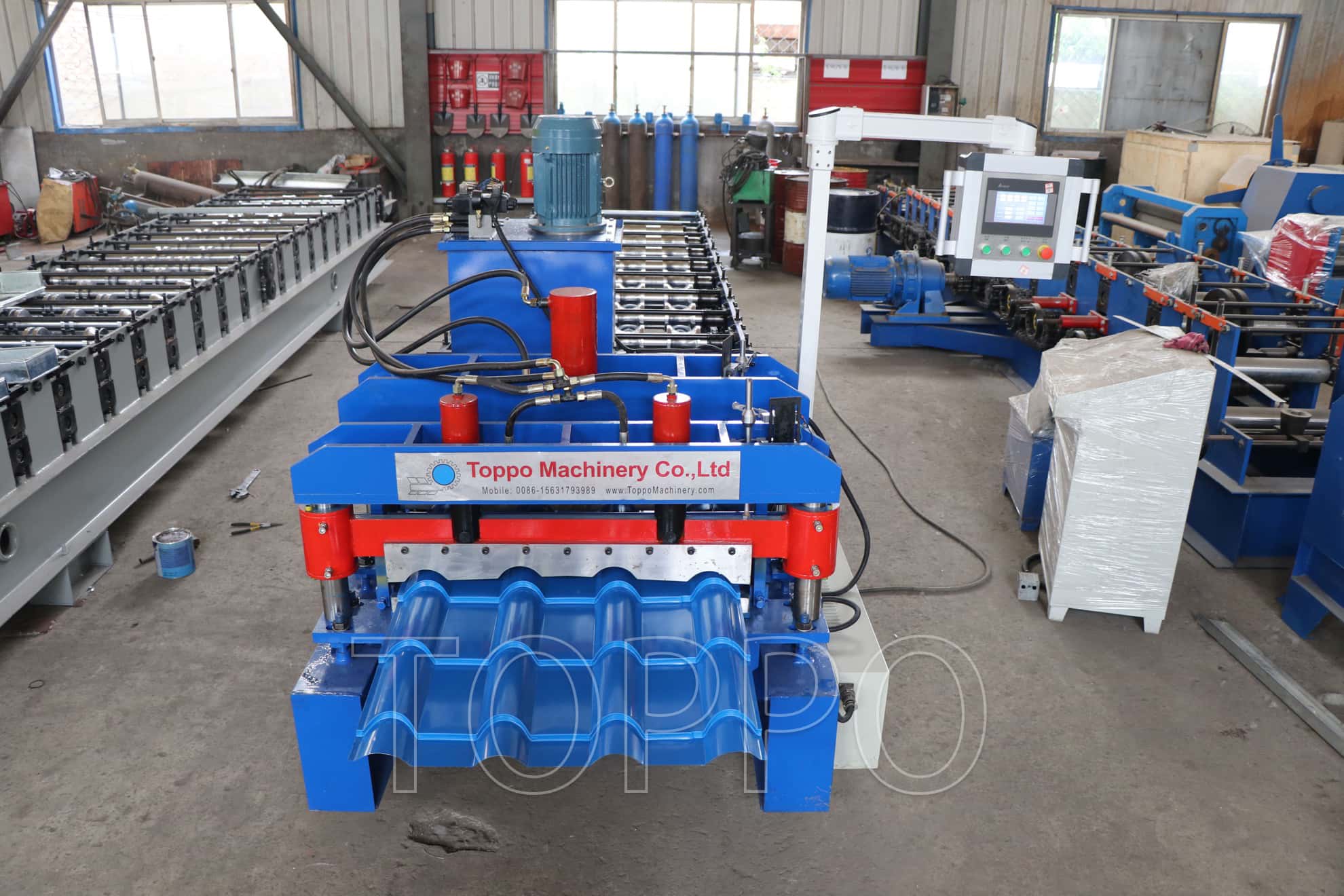 Compact Glazed Tile Roll Forming Machine with High-Definition Output