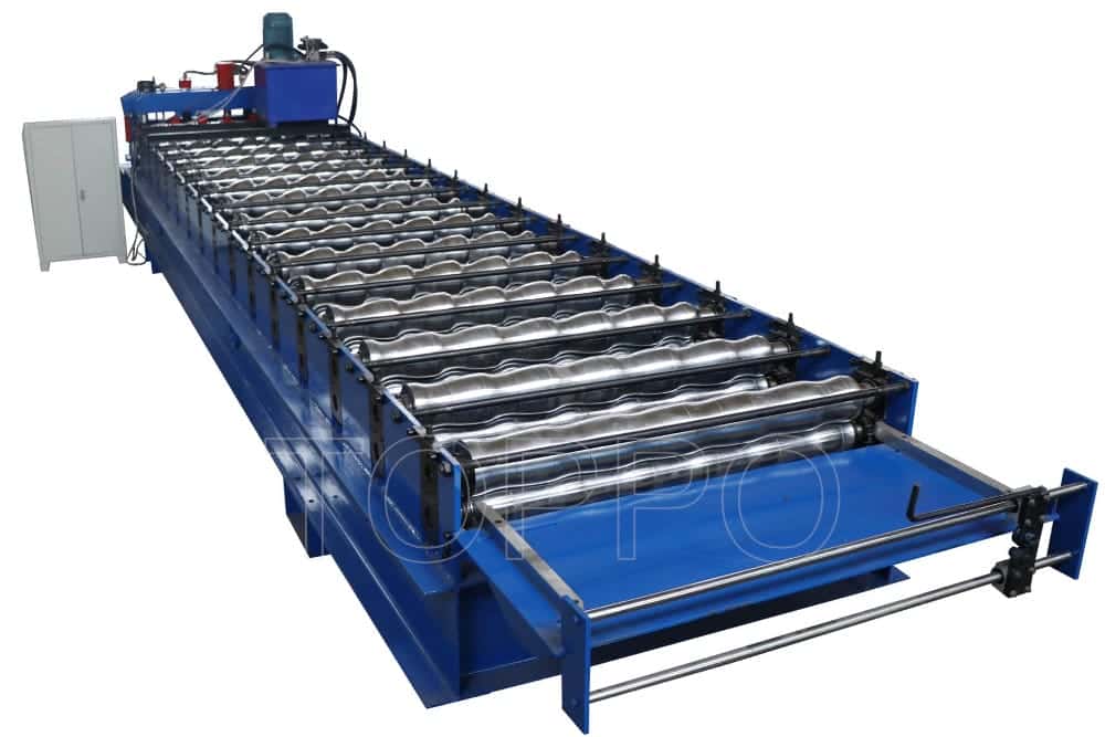 Hydraulic Glazed Tile Roll Forming Machine with Button Panel