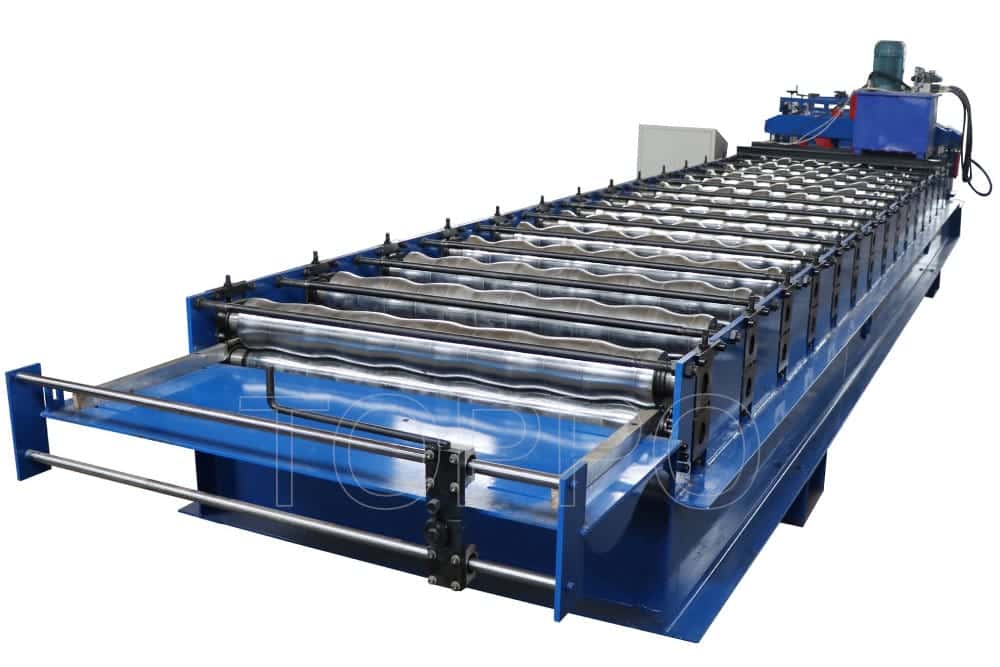 Toppo Manual Console Glazed Tile Roll Forming Machine – Blue Tile Output
