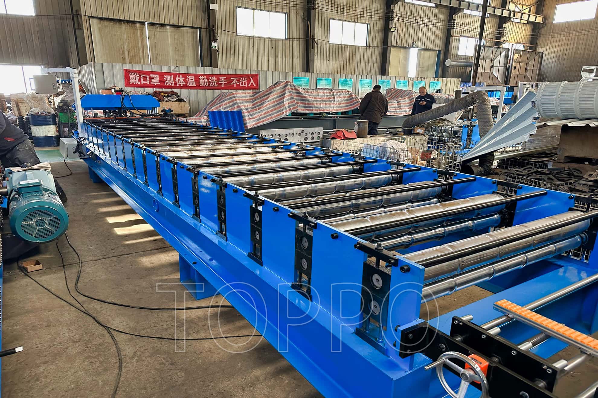 Full-Automatic Glazed Tile Roll Forming Machine with Industrial Touch Screen