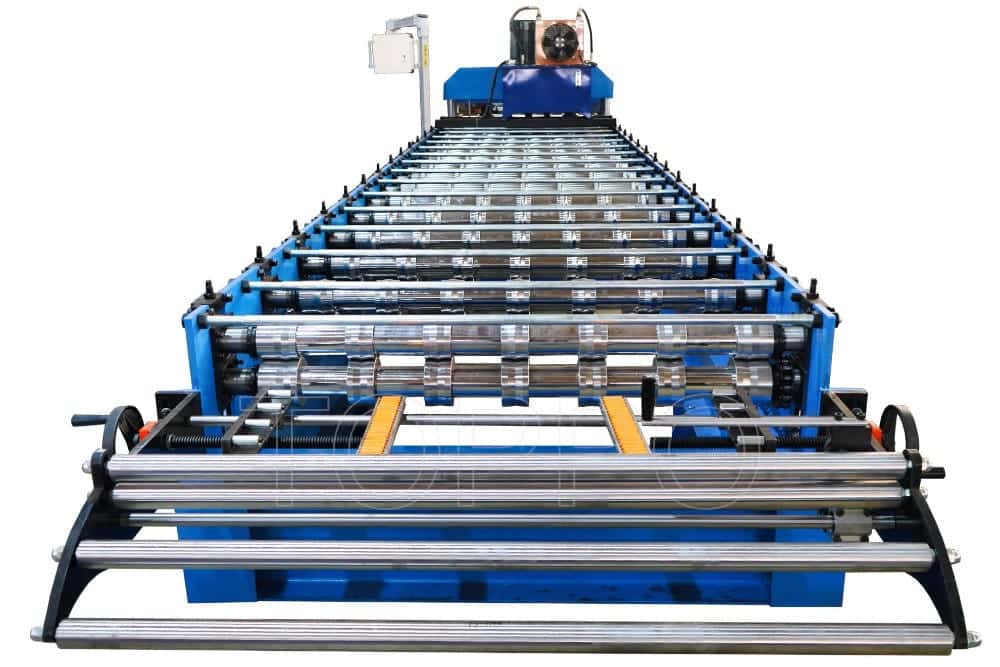 PLC Controlled Glazed Tile Roll Forming Machine for Roof Sheet Production