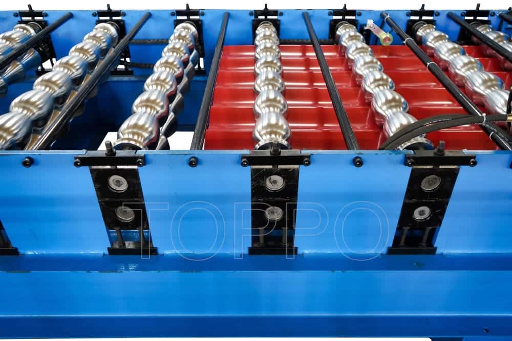 Precision Glazed Tile Roll Forming Machine with Red Tile Output