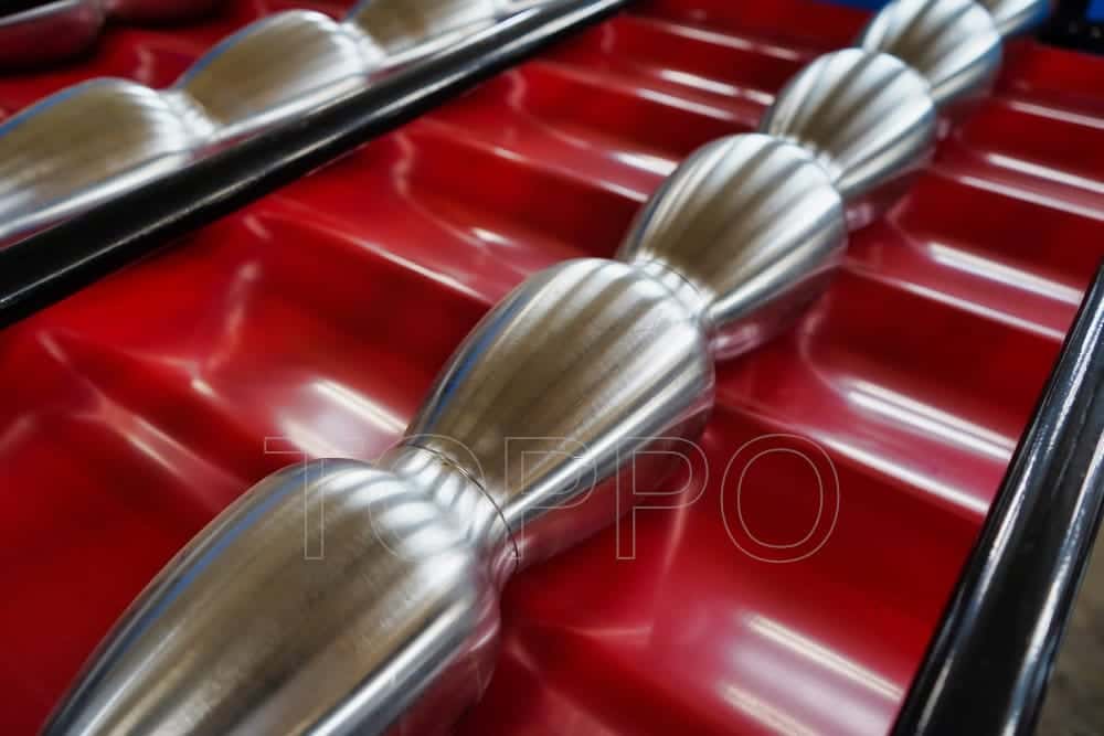 Precision Glazed Tile Roll Forming Machine with Red Tile Output