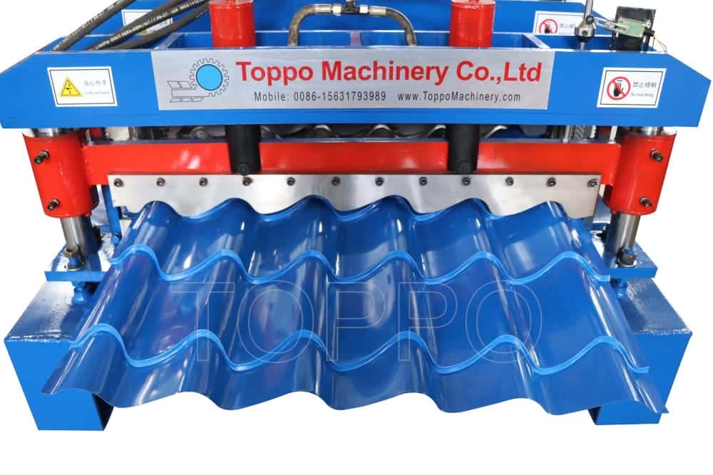 Hydraulic Glazed Tile Roll Forming Machine with Button Panel