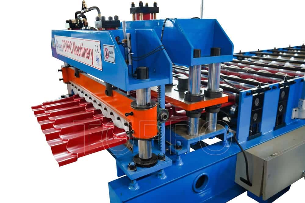 Precision Glazed Tile Roll Forming Machine with Red Tile Output