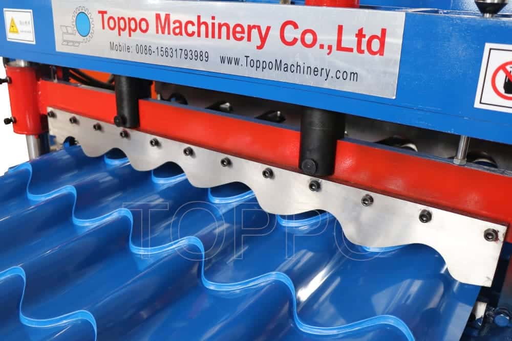 Hydraulic Glazed Tile Roll Forming Machine with Button Panel