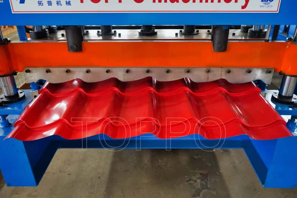 Precision Glazed Tile Roll Forming Machine with Red Tile Output