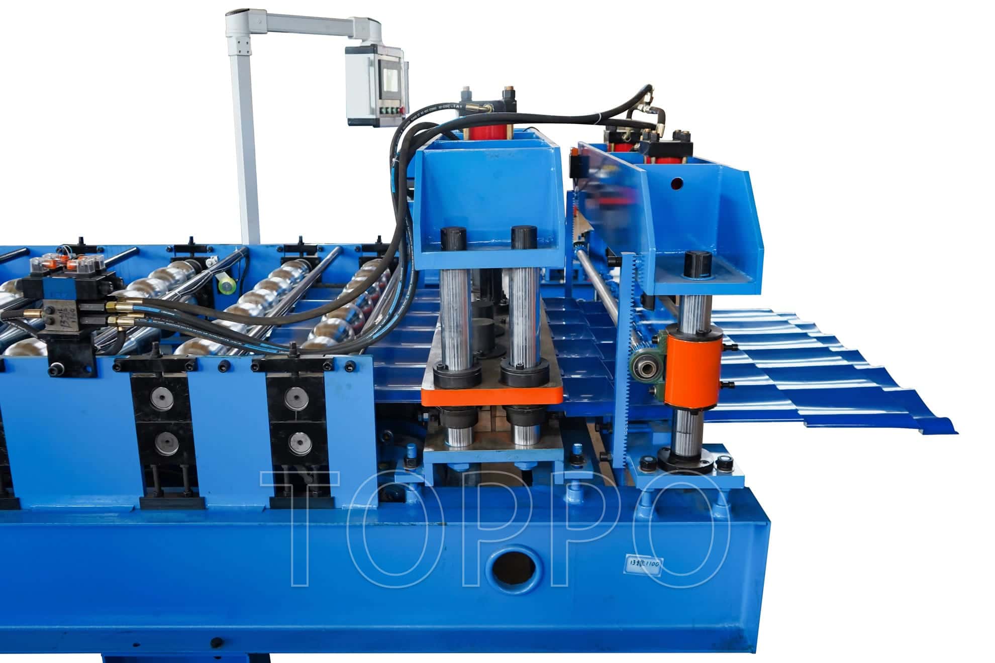Full Automatic Glazed Tile Roll Forming Machine with Touchscreen PLC