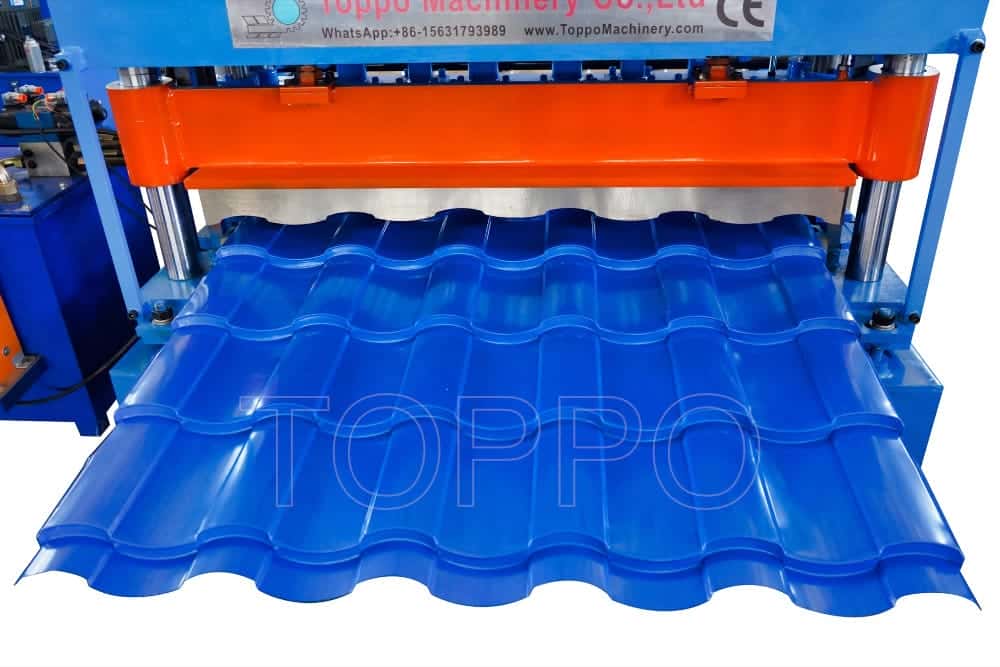 High Precision Glazed Tile Roll Forming Machine for Roof Panel Production