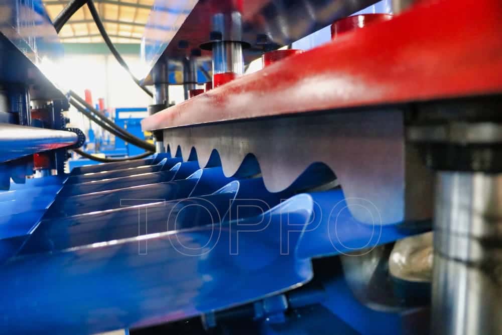 Hydraulic Glazed Tile Roll Forming Machine with Button Panel