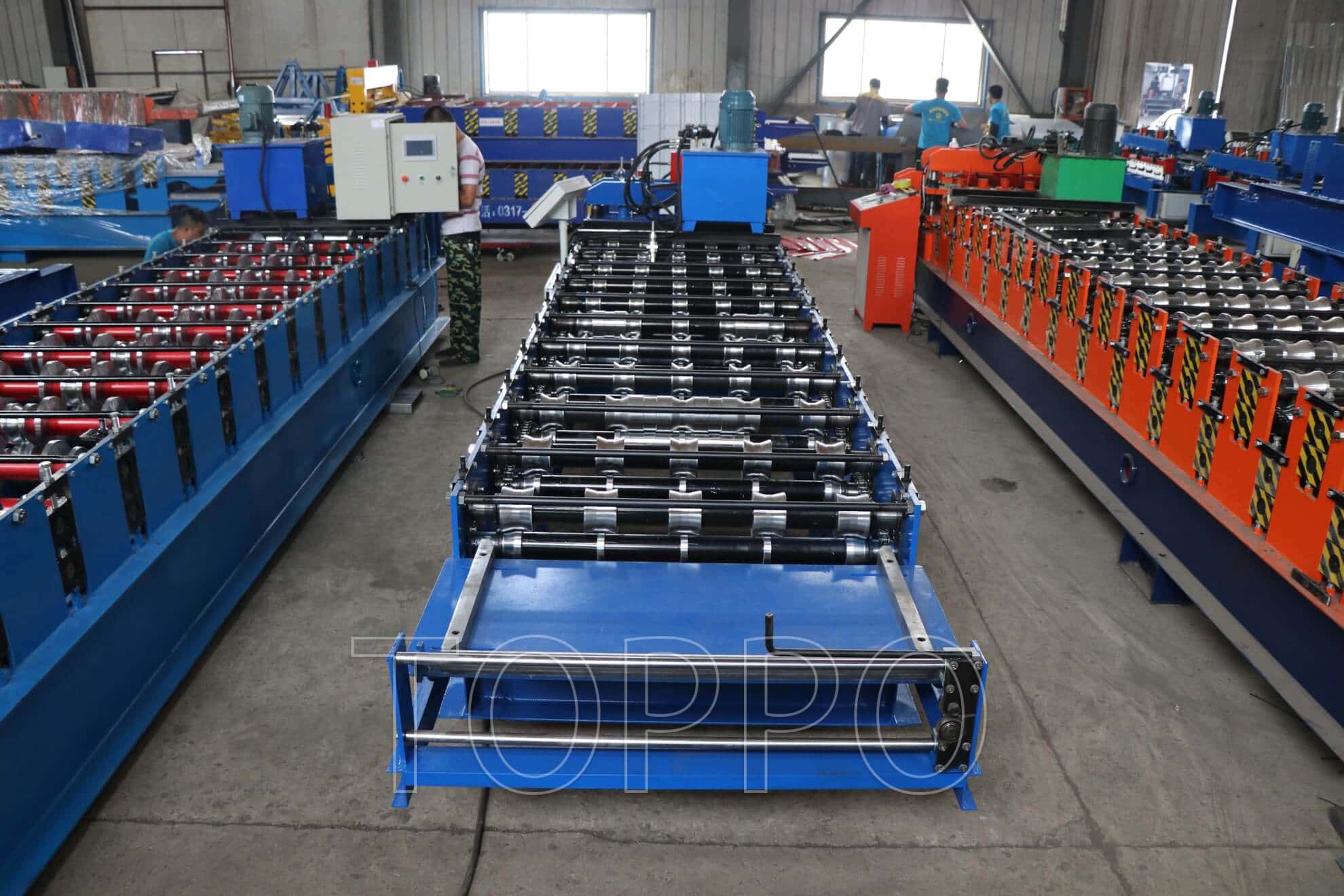 Automatic Glazed Roofing Panel Making Machine with Hydraulic Pressing System