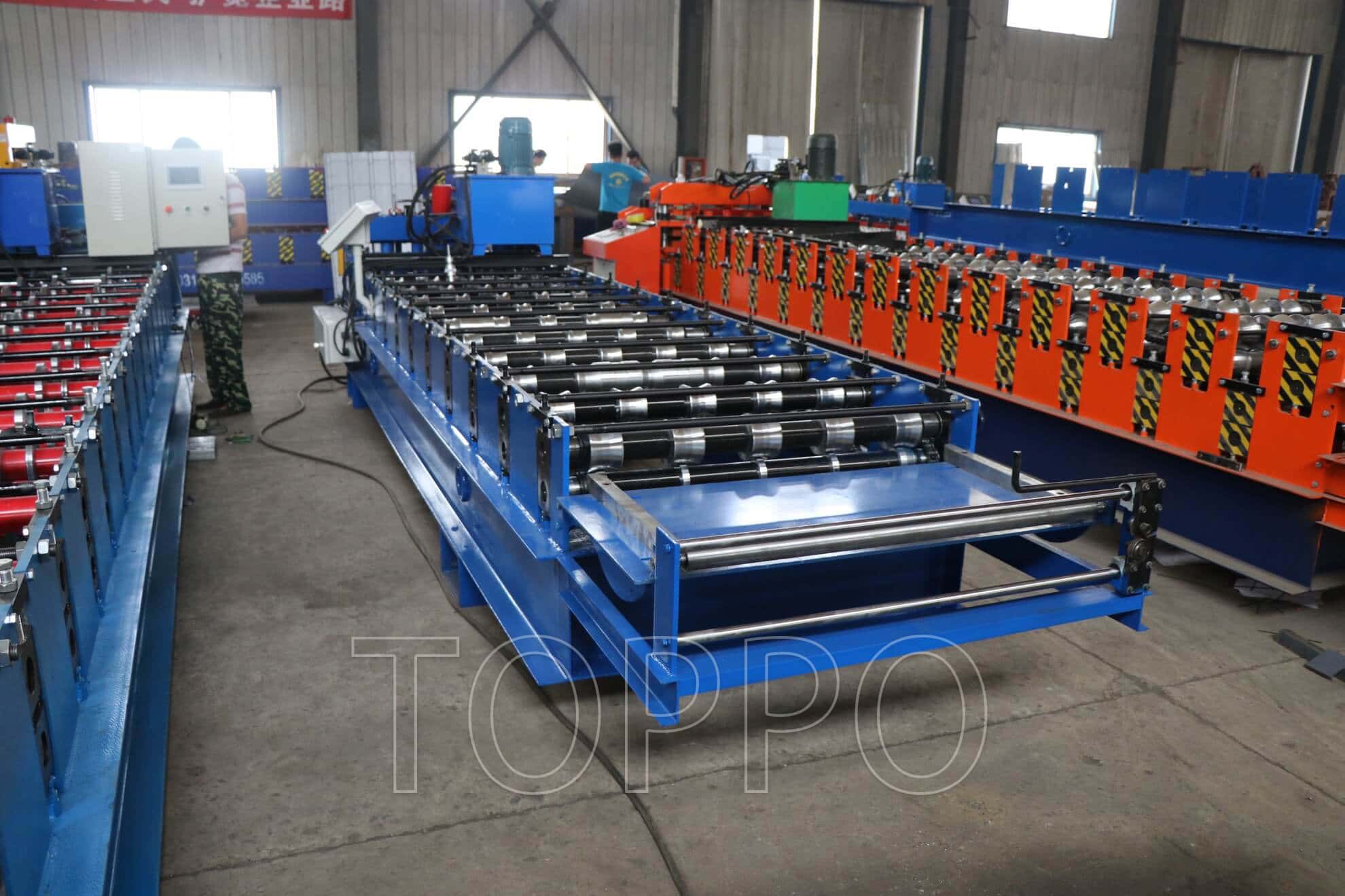 Automatic Glazed Roofing Panel Making Machine with Hydraulic Pressing System