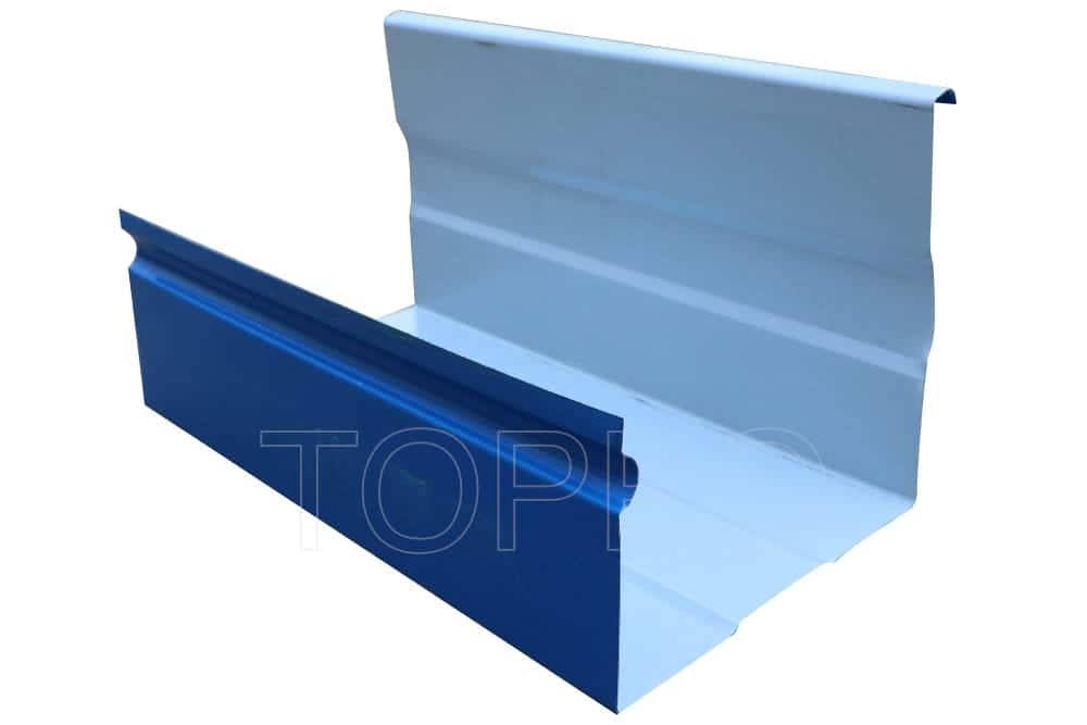 PLC Controlled Automatic Gutter Making Machine with Hydraulic Cutting