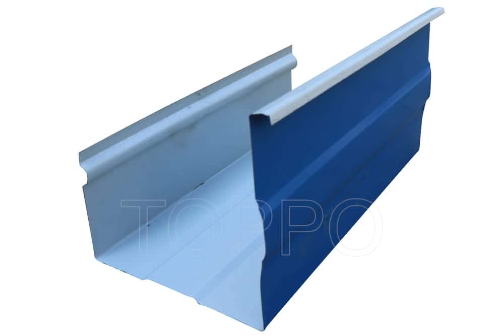 PLC Controlled Automatic Gutter Making Machine with Hydraulic Cutting