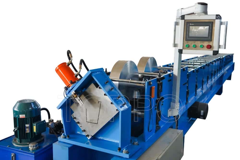 Automatic Gutter Roll Forming Machine with End Hydraulic Cutting System