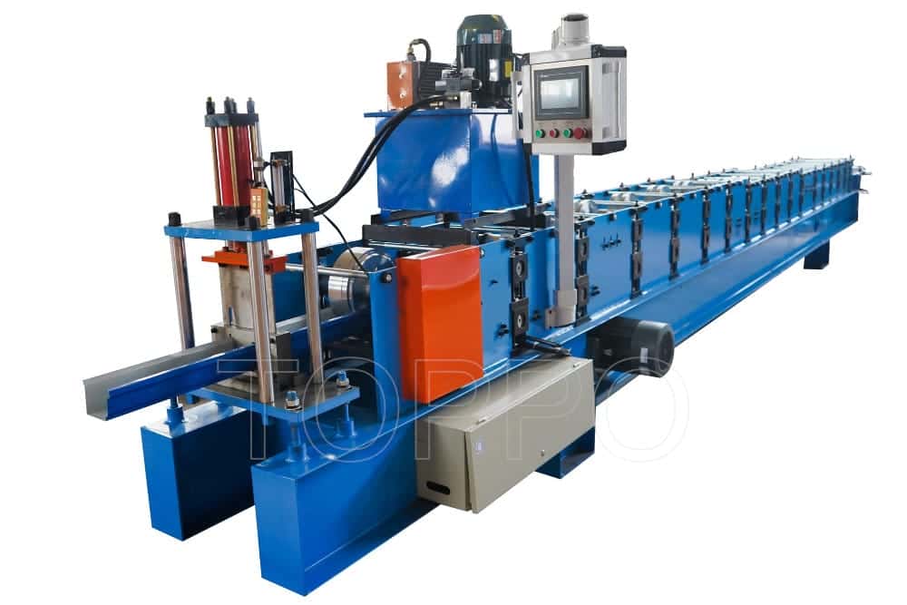 Automatic Metal Gutter Making Machine with Hydraulic Cutting System