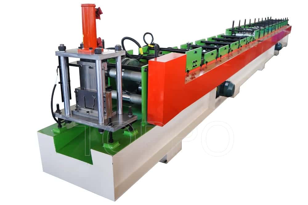 Green Frame Automatic Gutter Making Machine for Metal Rain Gutter Production