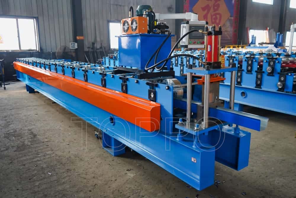 Automatic Metal Gutter Making Machine with Hydraulic Cutting System
