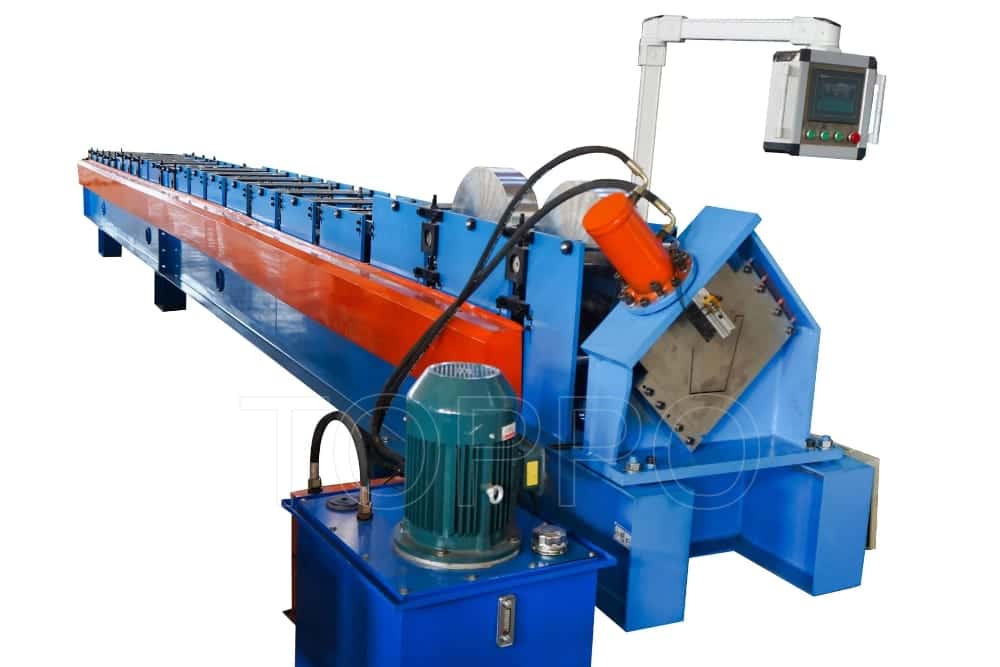 Automatic Gutter Roll Forming Machine with End Hydraulic Cutting System