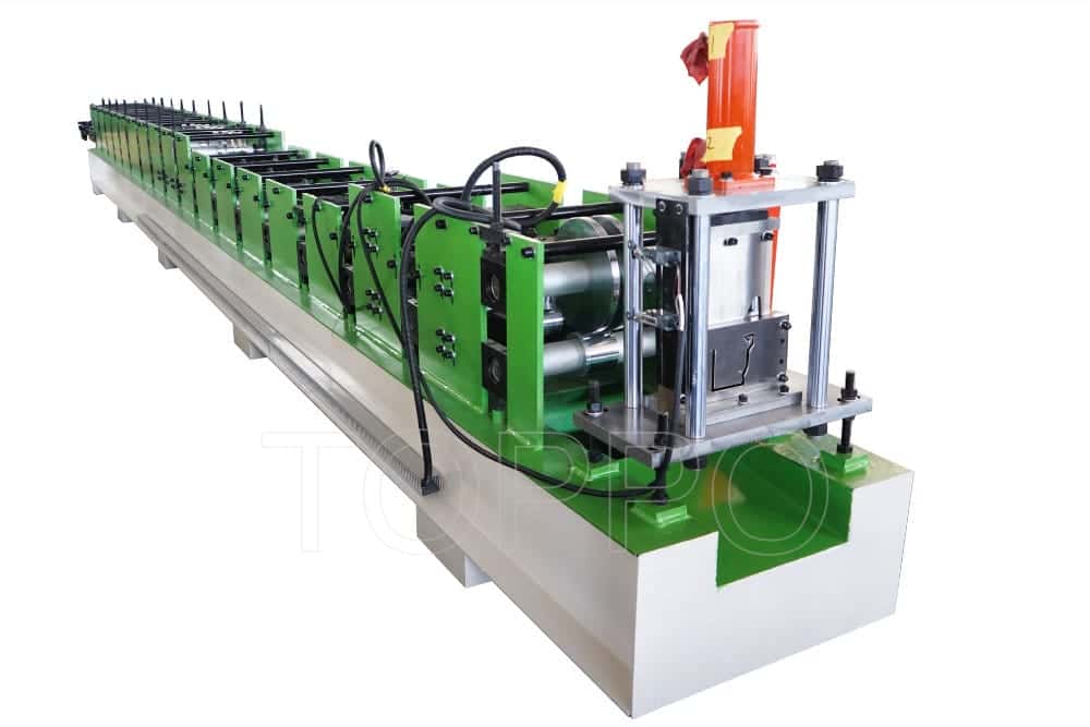 Green Frame Automatic Gutter Making Machine for Metal Rain Gutter Production