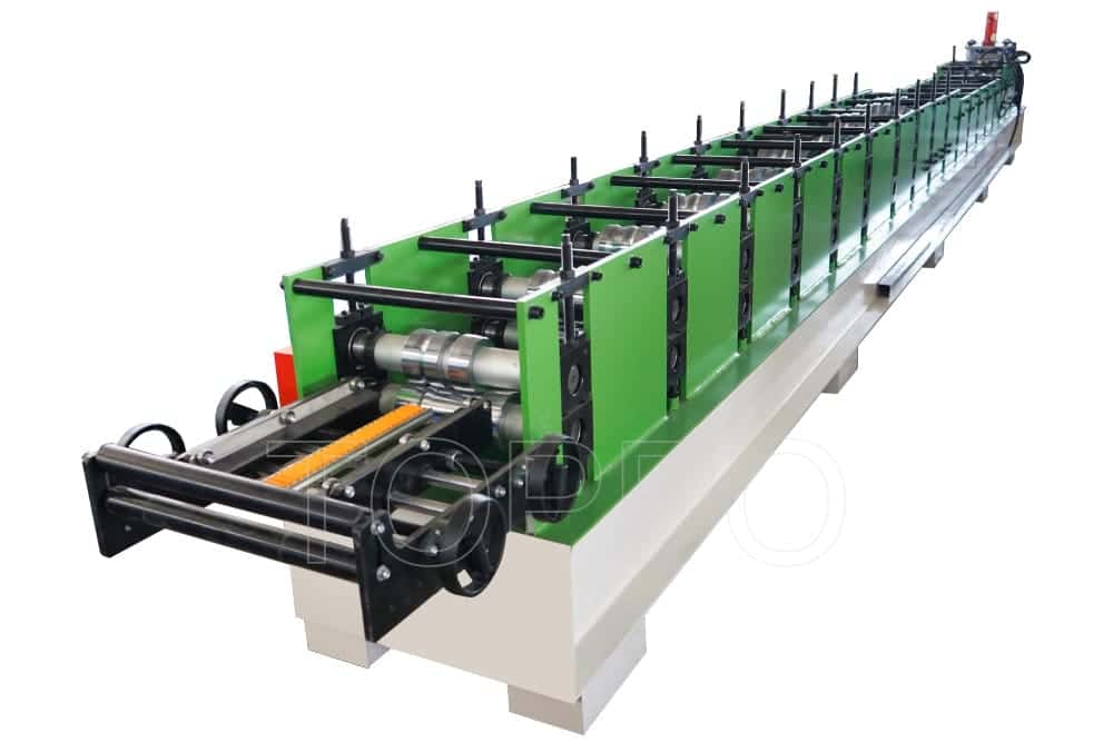 Green Frame Automatic Gutter Making Machine for Metal Rain Gutter Production