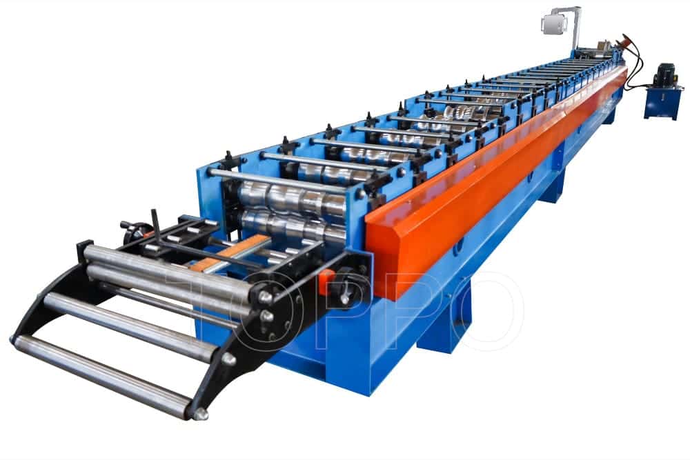 PLC Automatic Gutter Making Machine with Flying Hydraulic Cutting