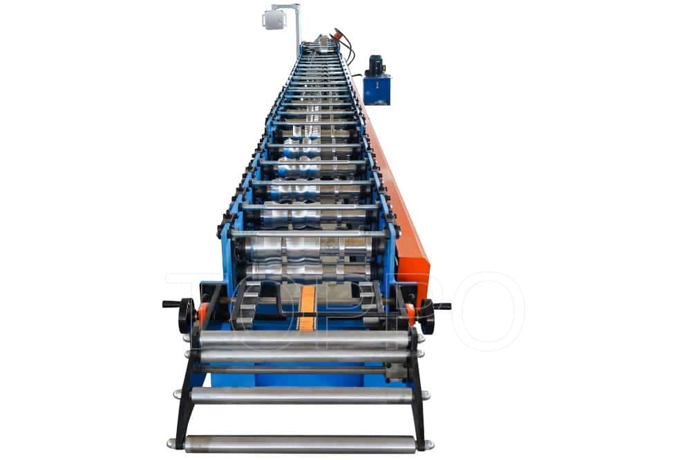 PLC Automatic Gutter Making Machine with Flying Hydraulic Cutting