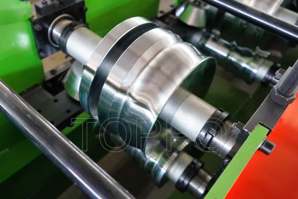 Green Frame Automatic Gutter Making Machine for Metal Rain Gutter Production