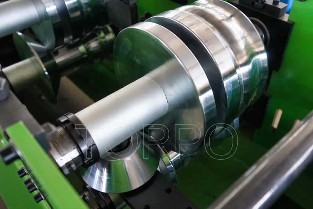 Green Frame Automatic Gutter Making Machine for Metal Rain Gutter Production