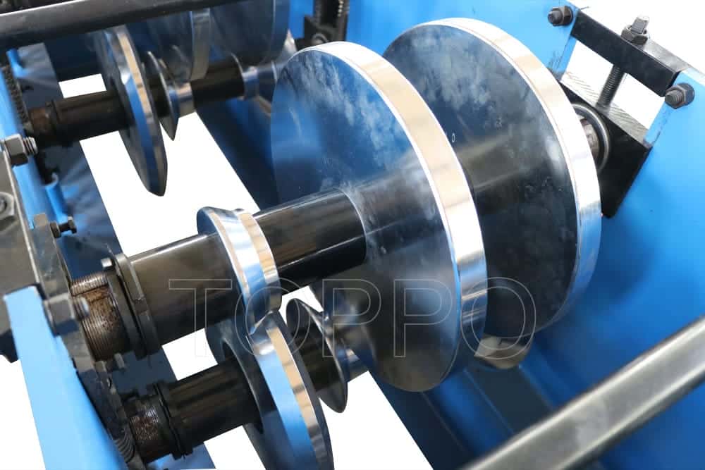 PLC Controlled Automatic Gutter Making Machine with Hydraulic Cutting