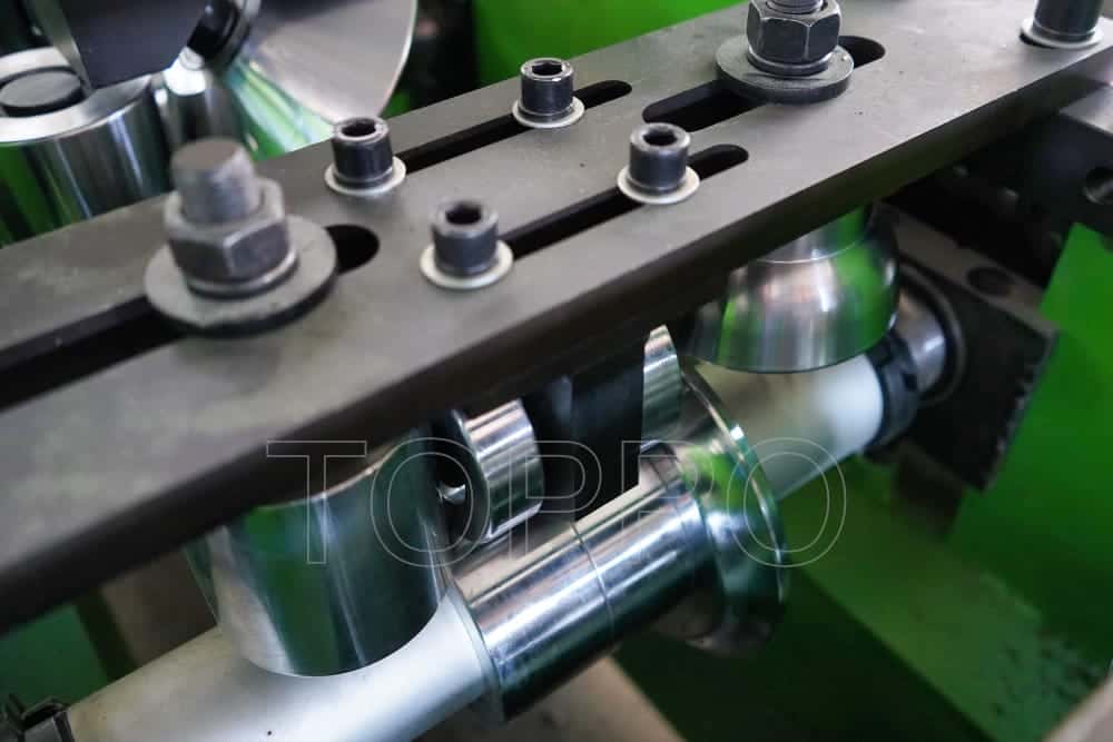 Green Frame Automatic Gutter Making Machine for Metal Rain Gutter Production