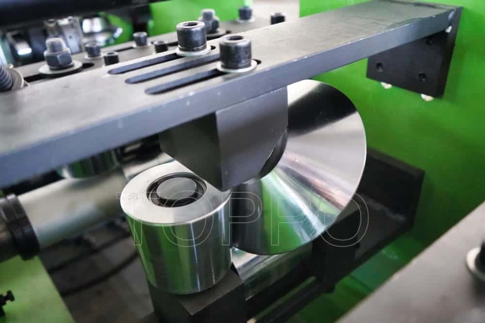 Green Frame Automatic Gutter Making Machine for Metal Rain Gutter Production