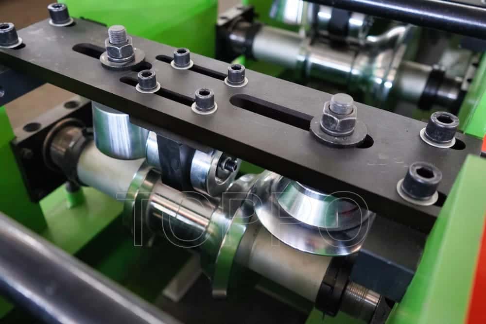 Green Frame Automatic Gutter Making Machine for Metal Rain Gutter Production