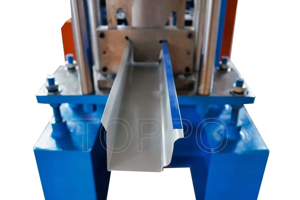 Automatic Metal Gutter Making Machine with Hydraulic Cutting System