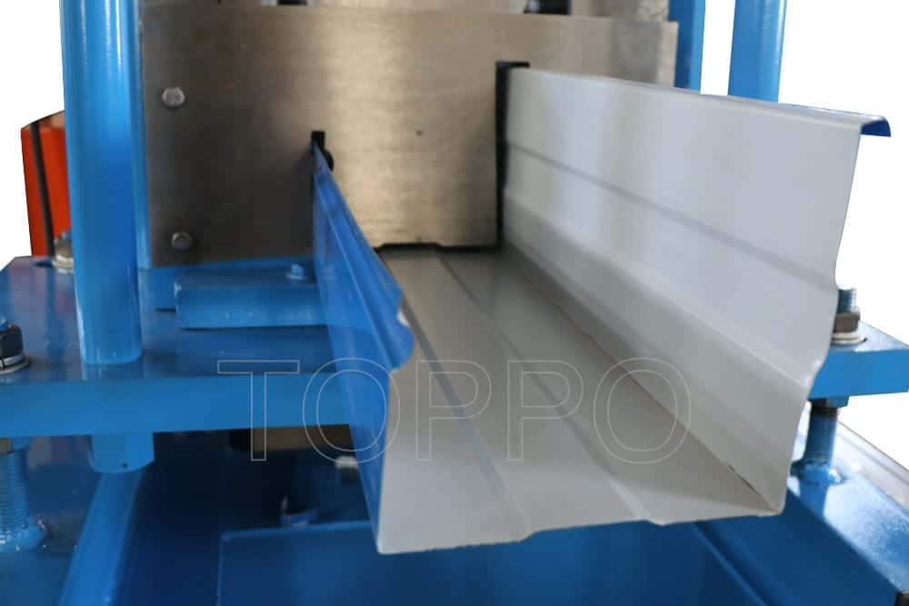 PLC Controlled Automatic Gutter Making Machine with Hydraulic Cutting