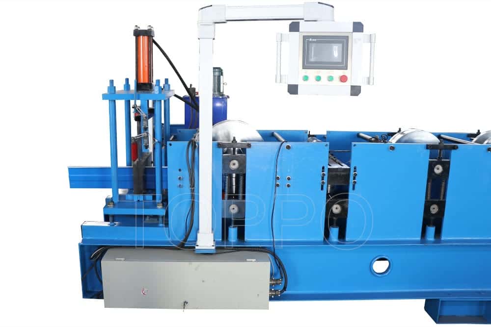 PLC Controlled Automatic Gutter Making Machine with Hydraulic Cutting