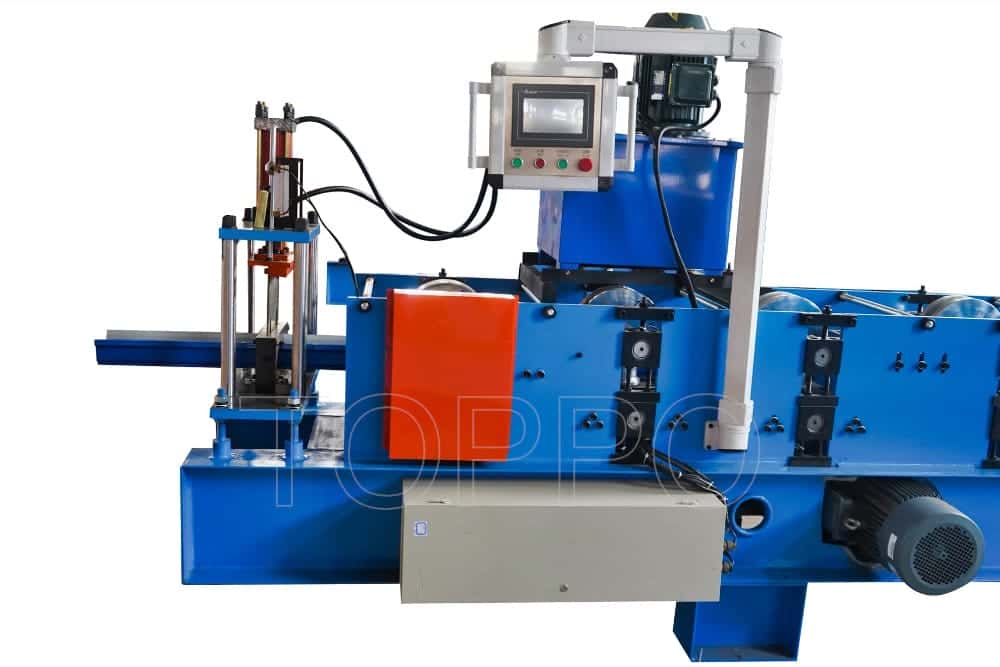 Automatic Metal Gutter Making Machine with Hydraulic Cutting System