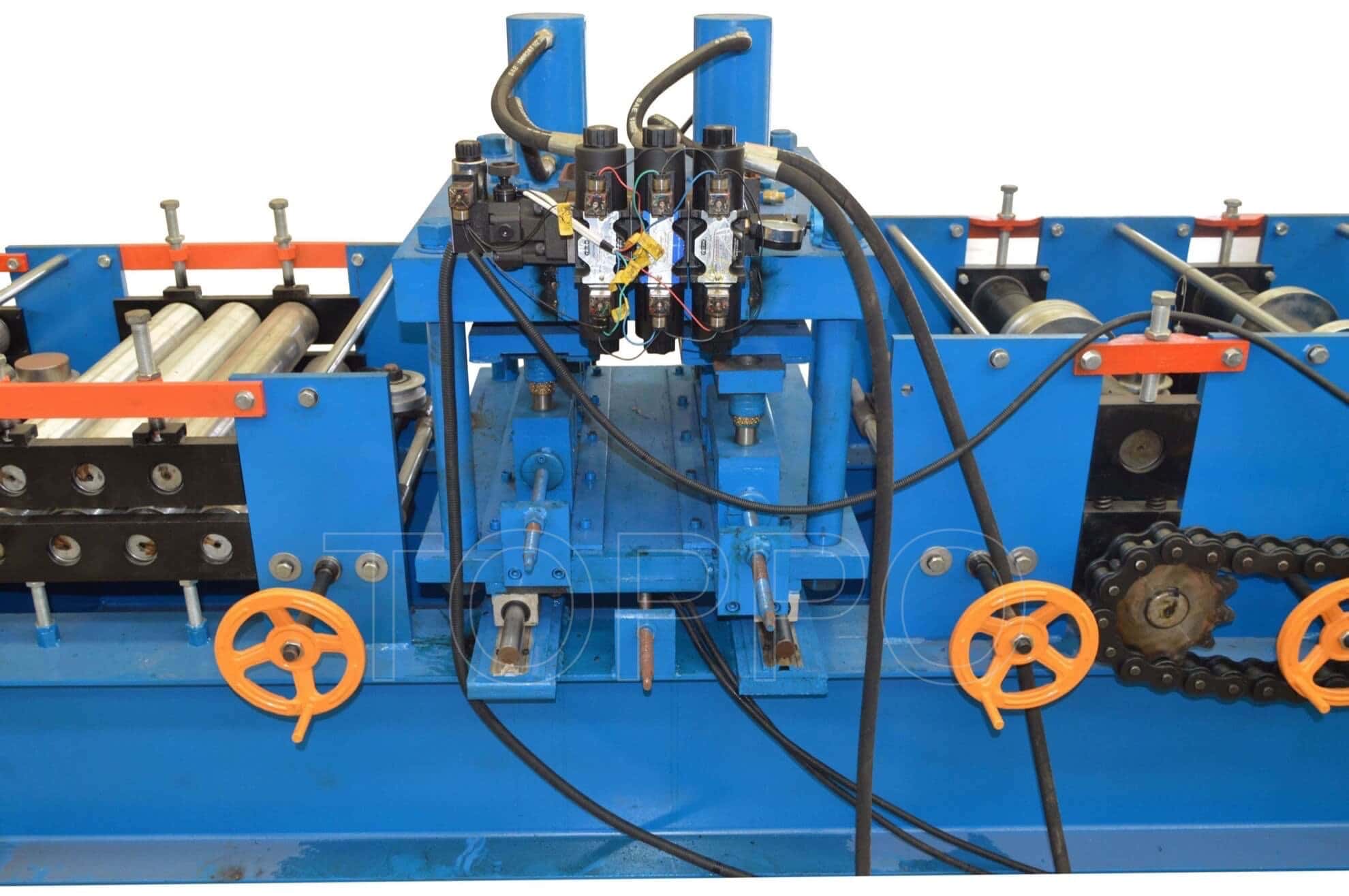 Industrial Fully Automatic CZU Purlin Roll Forming Machine with Servo Punching System